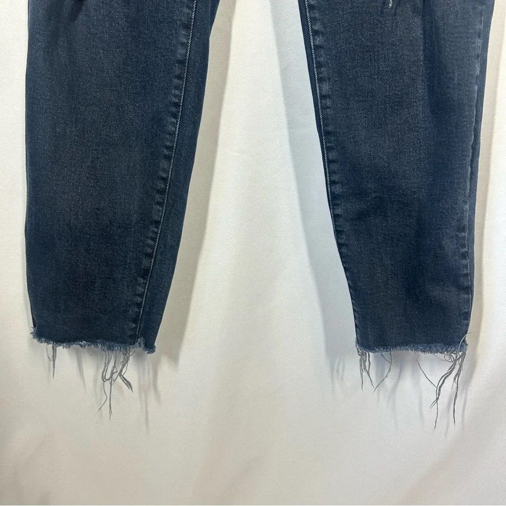 Old Navy | High Rise O.G. Straight Dark Wash Distressed Jeans Women’s Size 6 - Picture 6 of 13